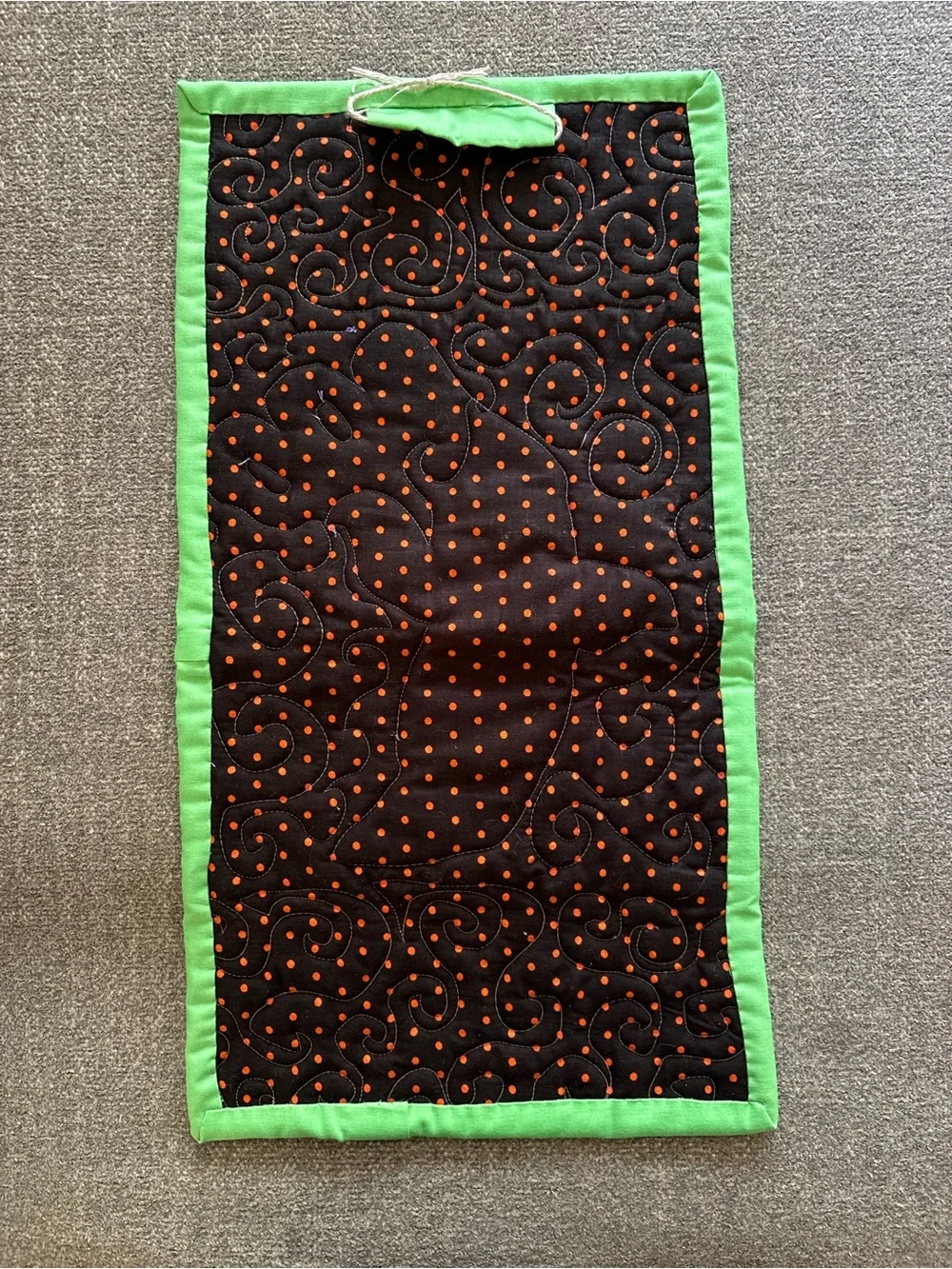 Handmade quilted Halloween wall hanging